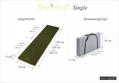 Materasso SPACEBED® Single M 190cm Grigio Scuro